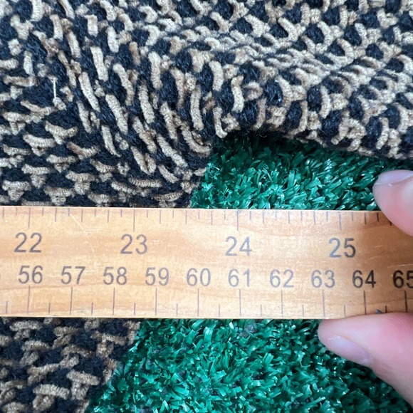 VTG Perry Ellis Acrylix Wool Italy Sweater Womens Size 8 23.5x22.5" Brown 90s - Picture 4 of 7